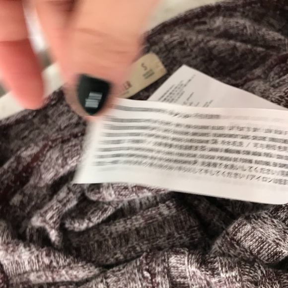 Hollister Marled Knit Sweater Cropped Red White S - Picture 6 of 6